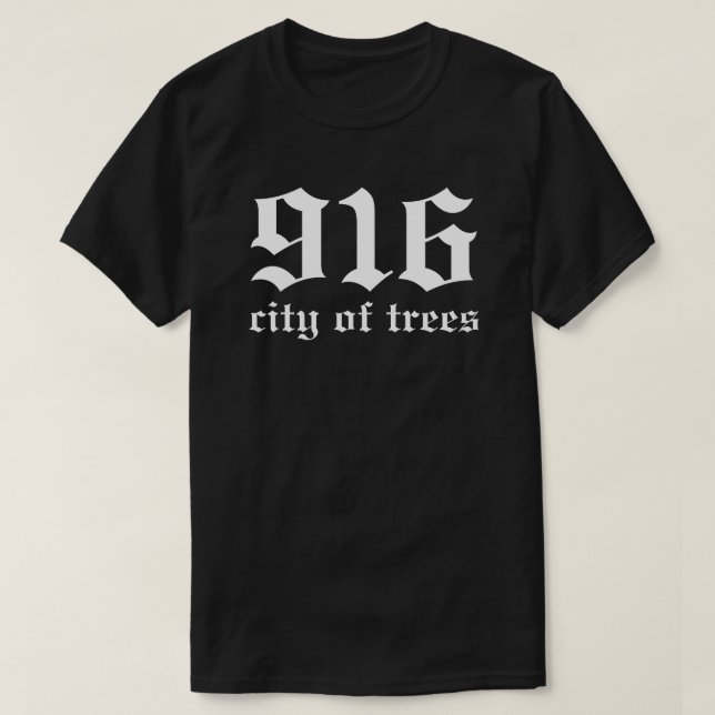 Camiseta Sacramento 916 Ciudad De Los Árboles Norte De Cali (Diseño del anverso)