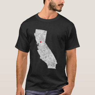 Camiseta Sacramento California Love Heart Nor Cal Sac Capit