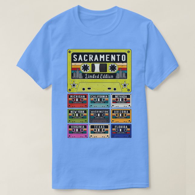 Camiseta Sacramento City retro (Diseño del anverso)