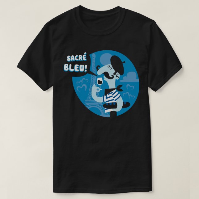 Camiseta Sacre Bleu (Diseño del anverso)