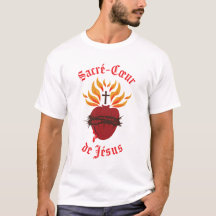 Camiseta Sagrado Corazón De Jesús - Diseño Vintage Católico, Tejido Ligero, Manga Corta, Unisex