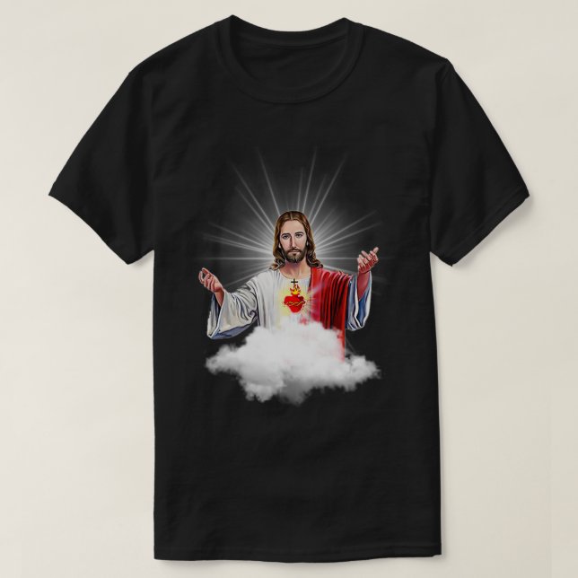 Camiseta Sacred Heart of Jesus Christ Catholic Immaculate H (Diseño del anverso)