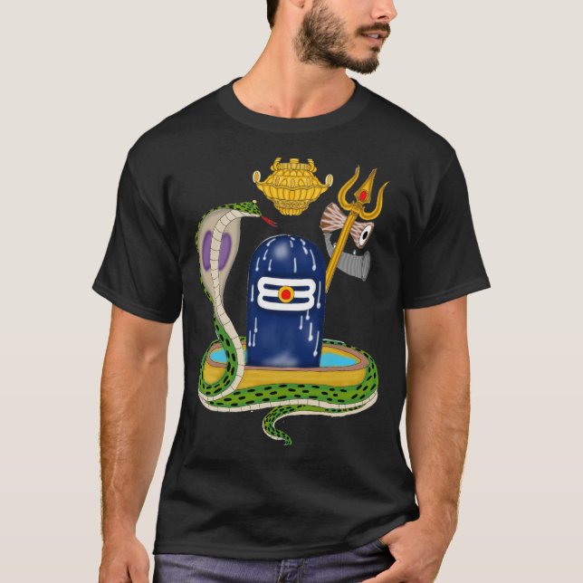 Camiseta Sacred Shivlingam – Divine Mahadev Spiritual T-Shi (Anverso)