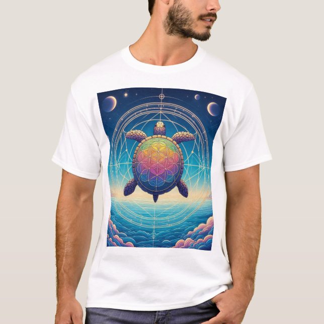 Camiseta Sacred turtle  slow and steady wins the race! (Anverso)