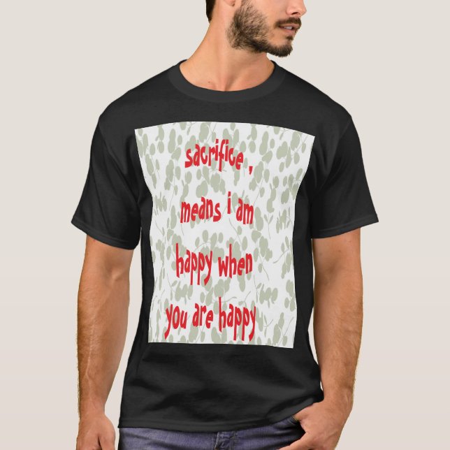 Camiseta sacrificar (Anverso)