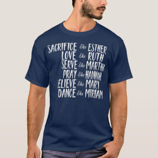 Camiseta Sacrificio de los hombres como Esther Christian Bi