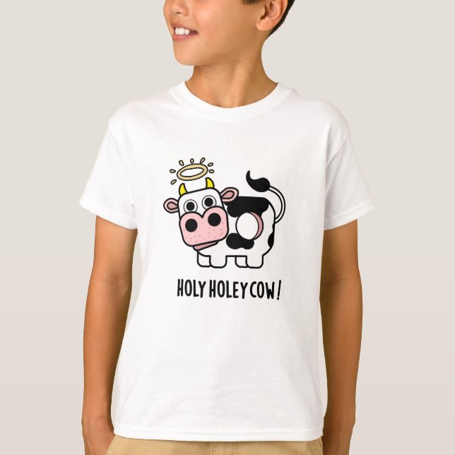 Camiseta Sacro Holey Cow Funny Animal Pun (Anverso)