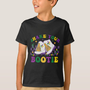 Camiseta Sacuda tu Bootie Mardi Gras con el coche de arranq