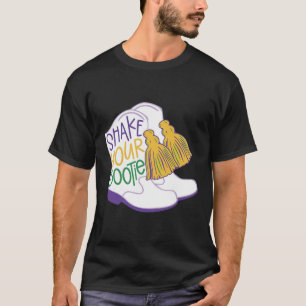 Camiseta Sacuda tu Bootie Mardi Gras con el coche de arranq