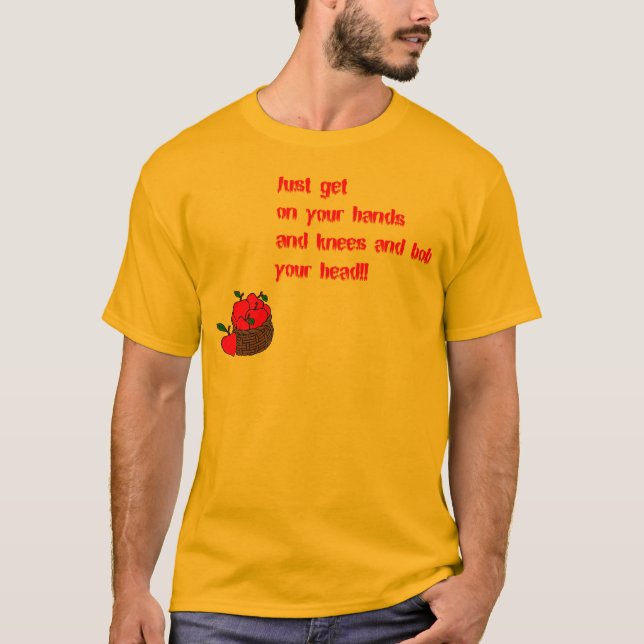 CAMISETA SACUDIDA PARA LAS MANZANAS (Anverso)