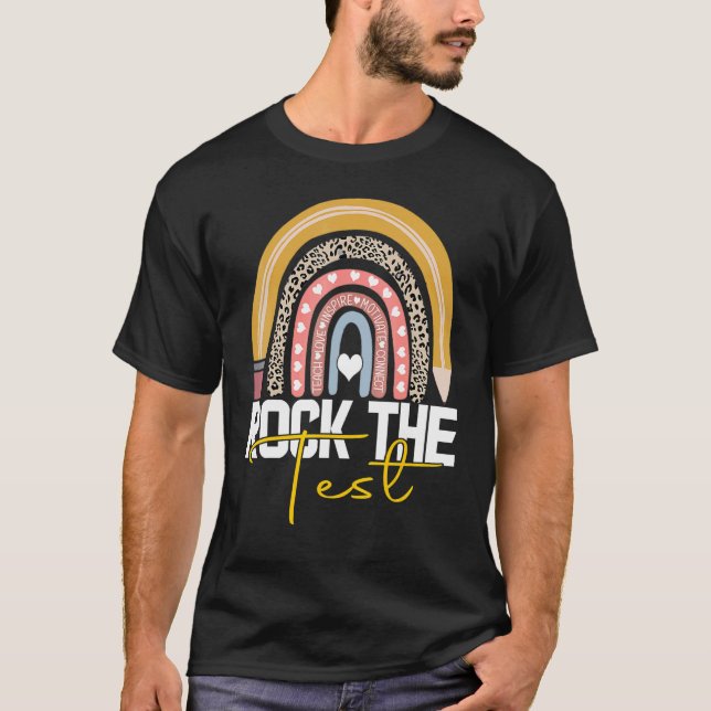 Camiseta sacudir el día de prueba profesor día de prueba pr (Anverso)