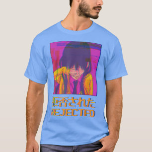 Camiseta Sad Anime Chica Emo Japonés Vaporwave Estético Re