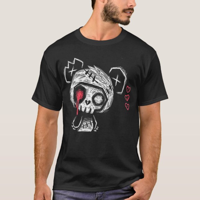 Camiseta Sad Eboy Urban Skull Emo punk (Anverso)