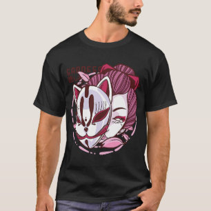 Camiseta Sad Geisha Mask Cute Bella Diversión