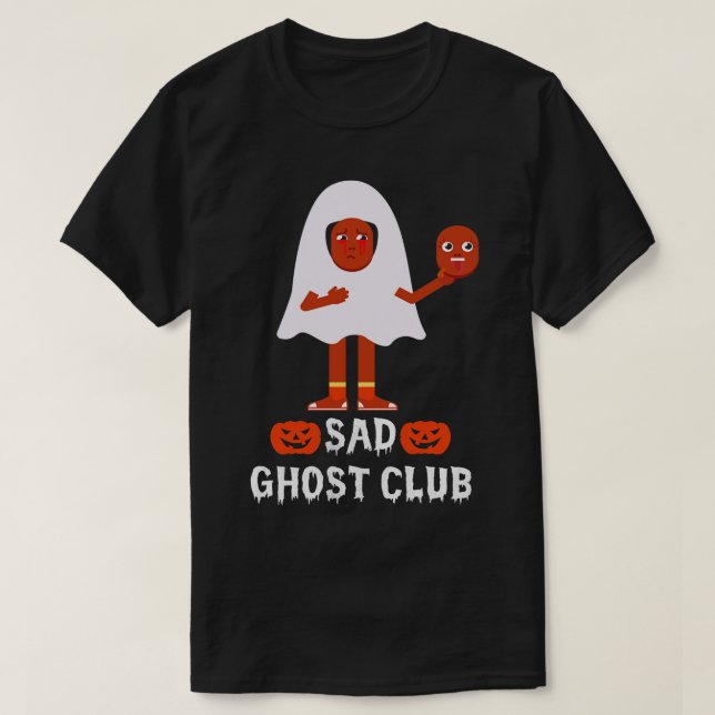 Camiseta Sad Ghost Club Gótico Halloween (Diseño del anverso)