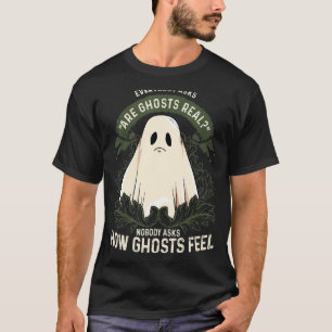 Camiseta Sad Ghost Sheet Ghost Paranormal Caza De Fantasma 