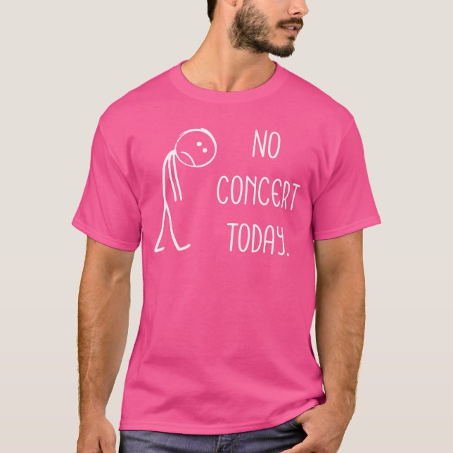 Camiseta Sad Stick Figure Music Concert Lovers No Concertod (Anverso)