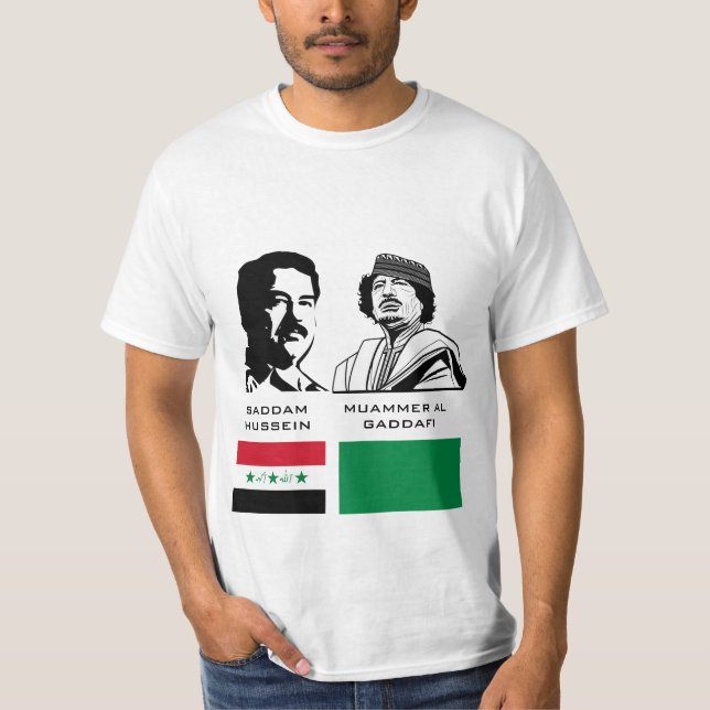 Camiseta Saddam y Gaddafi (Anverso)