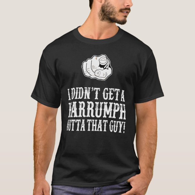 Camiseta Saddle De Apagones - No Recibí Un Harrumph (Anverso)