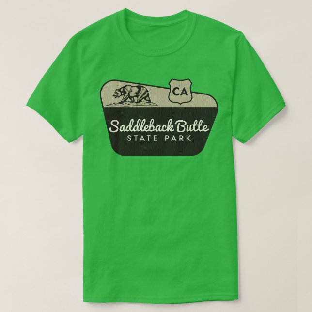 Camiseta Saddleback Butte State Park California Welcome Sig (Diseño del anverso)