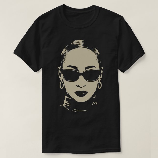 Camiseta Sade Fan Art (Diseño del anverso)