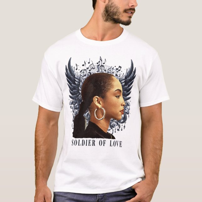 Camiseta sade soldier of love music angel (Anverso)