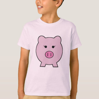 Camiseta Sadie el ~ rosado Kawaii femenino lindo del cerdo