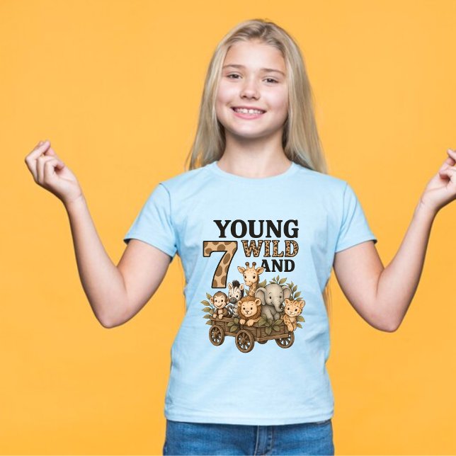 Camiseta Safari 7º Cumpleaños (Subido por el creador)