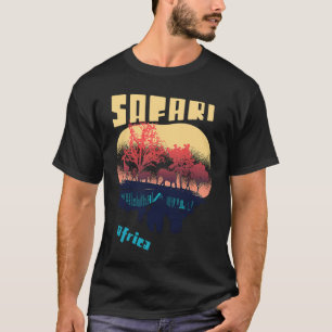 Camiseta Safari África Serengeti Elefantes de Vida Silvestr