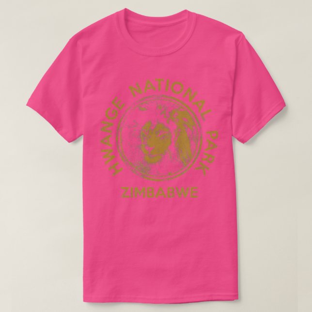 Camiseta Safari africano del parque nacional de los Leones  (Diseño del anverso)