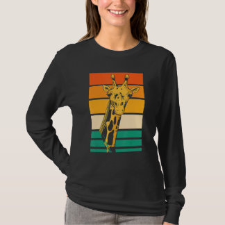 Camiseta Safari Animal Zookeeper Zookeeping Retro Giraffe