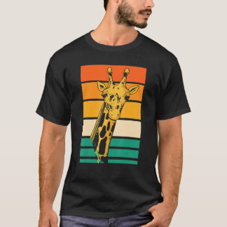 Camiseta Safari Animal Zookeeper Zookeeping Retro Giraffe