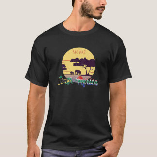 Camiseta Safari - Bandera de Sudáfrica - Elefante de Sudáfr