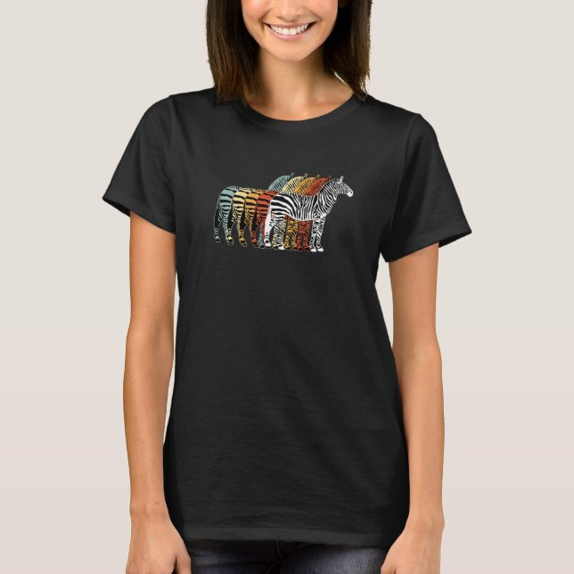 Camiseta Safari Cebra Retro (Anverso)