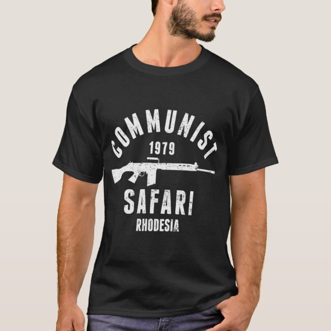 Camiseta Safari comunista 1979 Infantería ligera Rhodesia (Anverso)