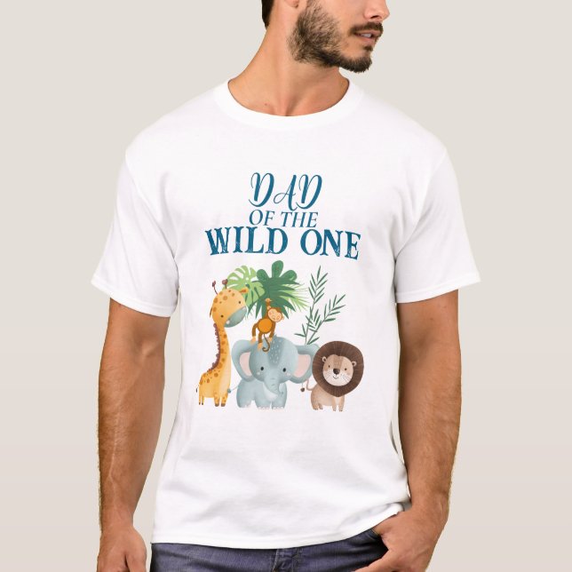 Camiseta Safari Dad of the Wild One Shirt  (Anverso)