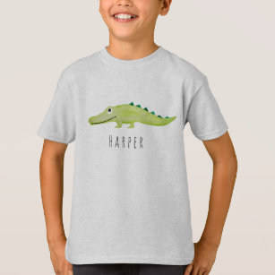 Camiseta Safari de color de agua de niño Guay con nombre