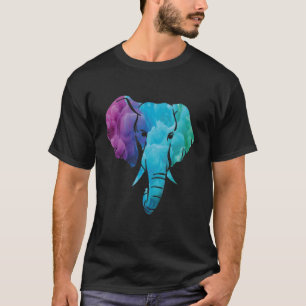 Camiseta Safari de Elefante Africano de Acuarela