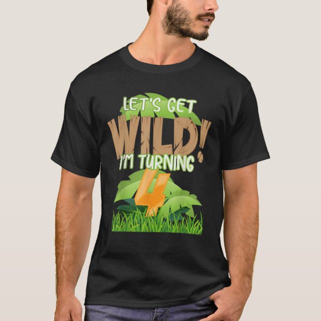 Camiseta Safari de la jungla pequeña cuarto regalo de cumpl (Anverso)