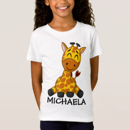 Camiseta Safari de la selva pequeña jirafa de animales niño