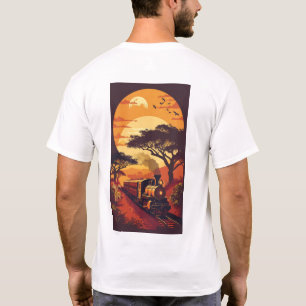 Camiseta Safari de la vida salvaje aventura tren a los leon