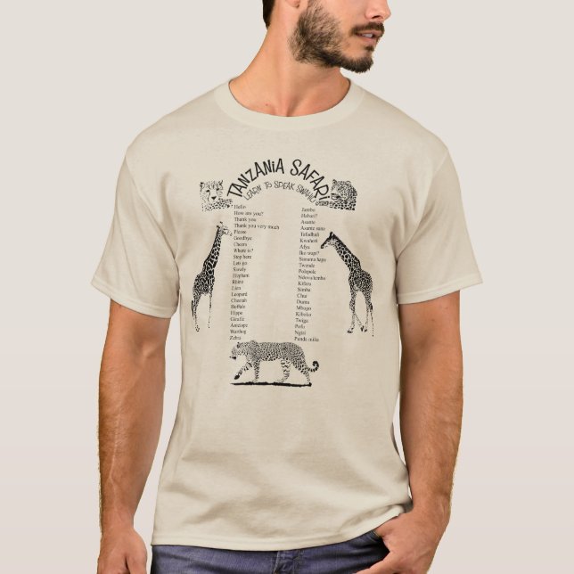 Camiseta Safari de Tanzania (Anverso)