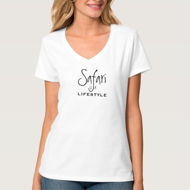 Camiseta Safari es un blanco estilo de vida (Anverso)