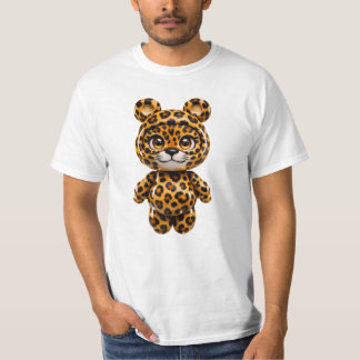 Camiseta safari kawaii de leopardo manchado lindo 
