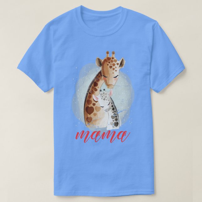Camiseta Safari Mama Giraffe (Diseño del anverso)
