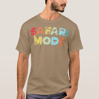Camiseta Safari Mode Wildlife Animal Zoo Animal Gracioso Sa