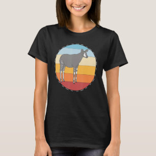 Camiseta Safari Okapi Zoo Animal Retro África Okapi