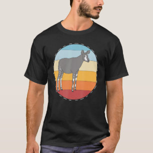 Camiseta Safari Okapi Zoológico Animal Retro Africa Okapi
