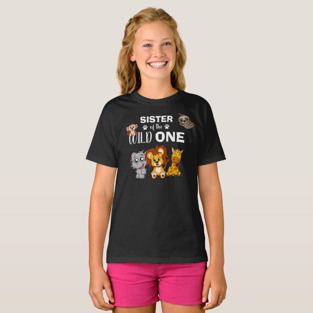 Camiseta Safari salvaje de una jungla Primera Hermana de Cu (Anverso completo)