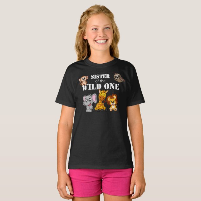 Camiseta Safari salvaje de una jungla Primera Hermana de Cu (Anverso completo)